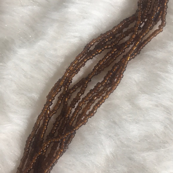 “BROWN BEAD” Boho Style Necklace. - Picture 8 of 8
